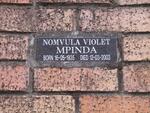 MPINDA Nomvula Violet 1935-2003