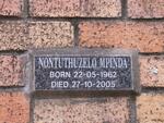 MPINDA Nontuthuzelo 1962-2005