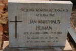 HUMAN Jan Marthinus 1951-1968