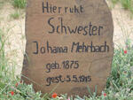 MEHRBACH Johanna 1875-1915