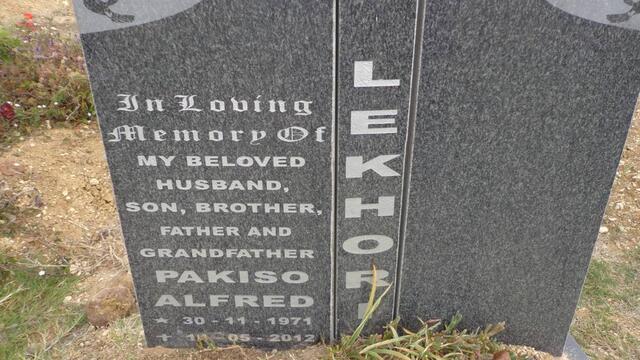 LEKHORI Pakiso Alfred 1971-2012