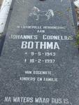BOTHMA Johannes Cornelius 1943-1997