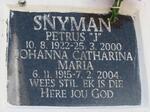 SNYMAN Petrus 1922-2000 & Johanna Catharina Maria 1915-2004