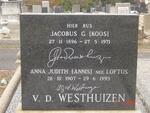 WESTHUIZEN Jacobus G., v.d. 1896-1971 & Anna Judith LOFTUS 1907-1993