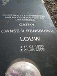 LOUW Cathy nee JANSE V. RENSBURG 1956-2008