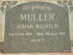 MULLER Johan Wilhelm 1908-1957