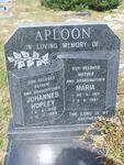 APLOON Johannes Hopley 1922-1993 & Maria 1917-1997