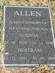 ALLEN Bertram 1921-1999 & Juanita 1924-1996