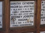 HAGAN Sydney Joseph 1925-1996 & Dorothy Catherine APOSTOLO 1933-1983