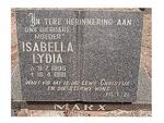 MARX Isabella Lydia 1895-1981