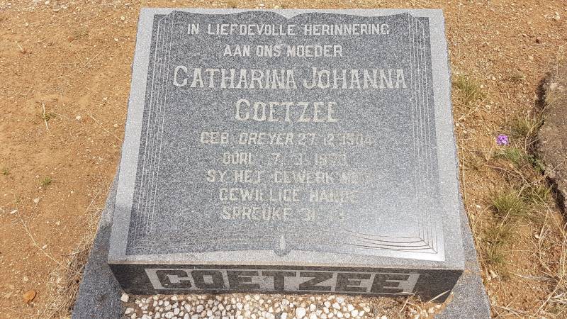 COETZEE Catharina Johanna nee DREYER 1904-1973