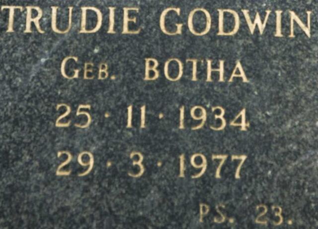 GODWIN Trudie nee BOTHA 1934-1977
