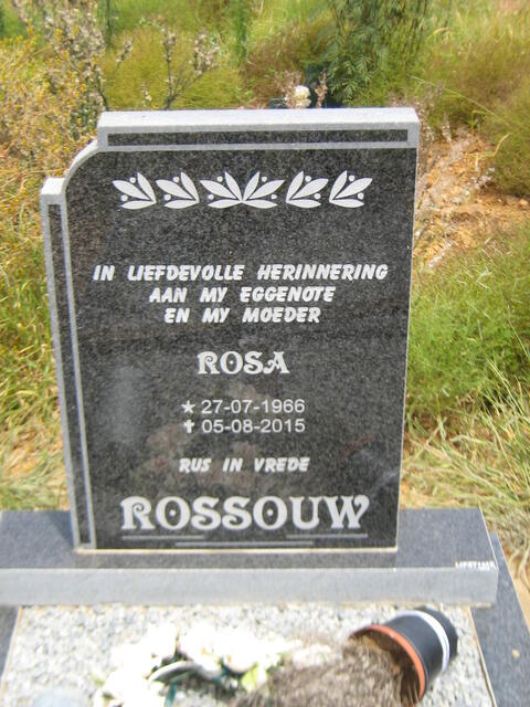 ROSSOUW Rosa 1966-2015