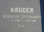 KRUGER Albertus Stephanus 1910-1993