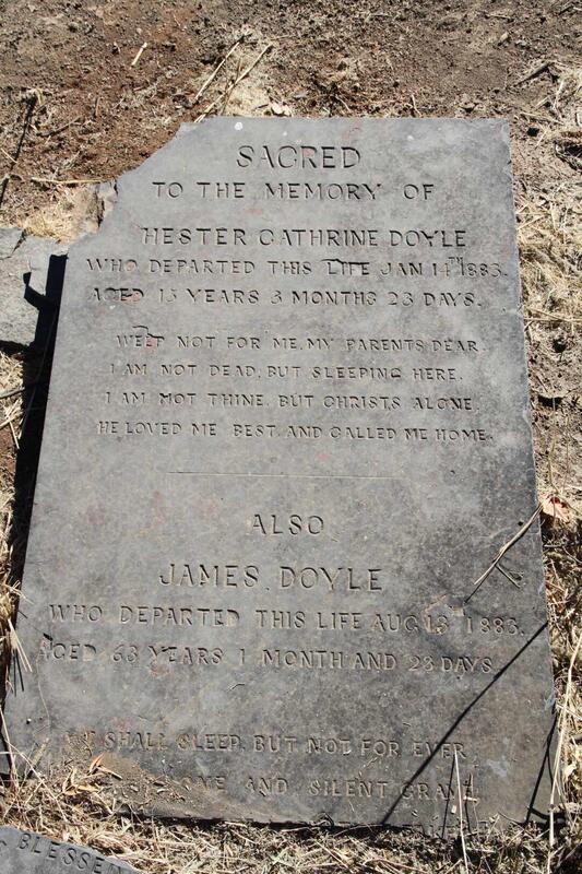 DOYLE James -1883 :: DOYLE Hester Cathrine -1883