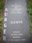 BURGER Alewyn 1948-2006