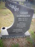 BROODRYK Leah Lorraine 1941-2006