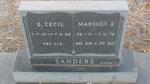 SANDERS G. Cecil 1907-1968 & Marguot E. 1912-1979