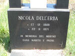 DELL'ERBA Nicola 1909-1971