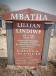 MBATHA Linda Alfred 1956-2010 & Lillian Lindiwe 1960-1995