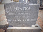 MBATHA Wilson Sphiwe 1930-1995