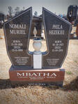MBATHA Phila Hezekiel 1925-2001 & Nomali Muriel 1929-1999