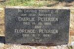 PETERSEN Charlie -1928 & Florence -1929