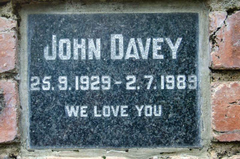DAVEY John 1929-1989