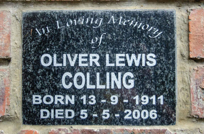 COLLING Oliver Lewis 1911-2006