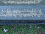 PETZER C.J.D. 1843-1915 :: PETZER S.P. 1847-1922 