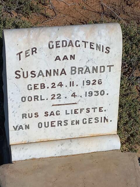 BRANDT Susanna 1926-1930