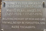 ANGELOS Sydney Peter 1919-1976 & Mavis Pearl 1926-1976