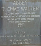 ABBEY Thomas Walter 1921-1996