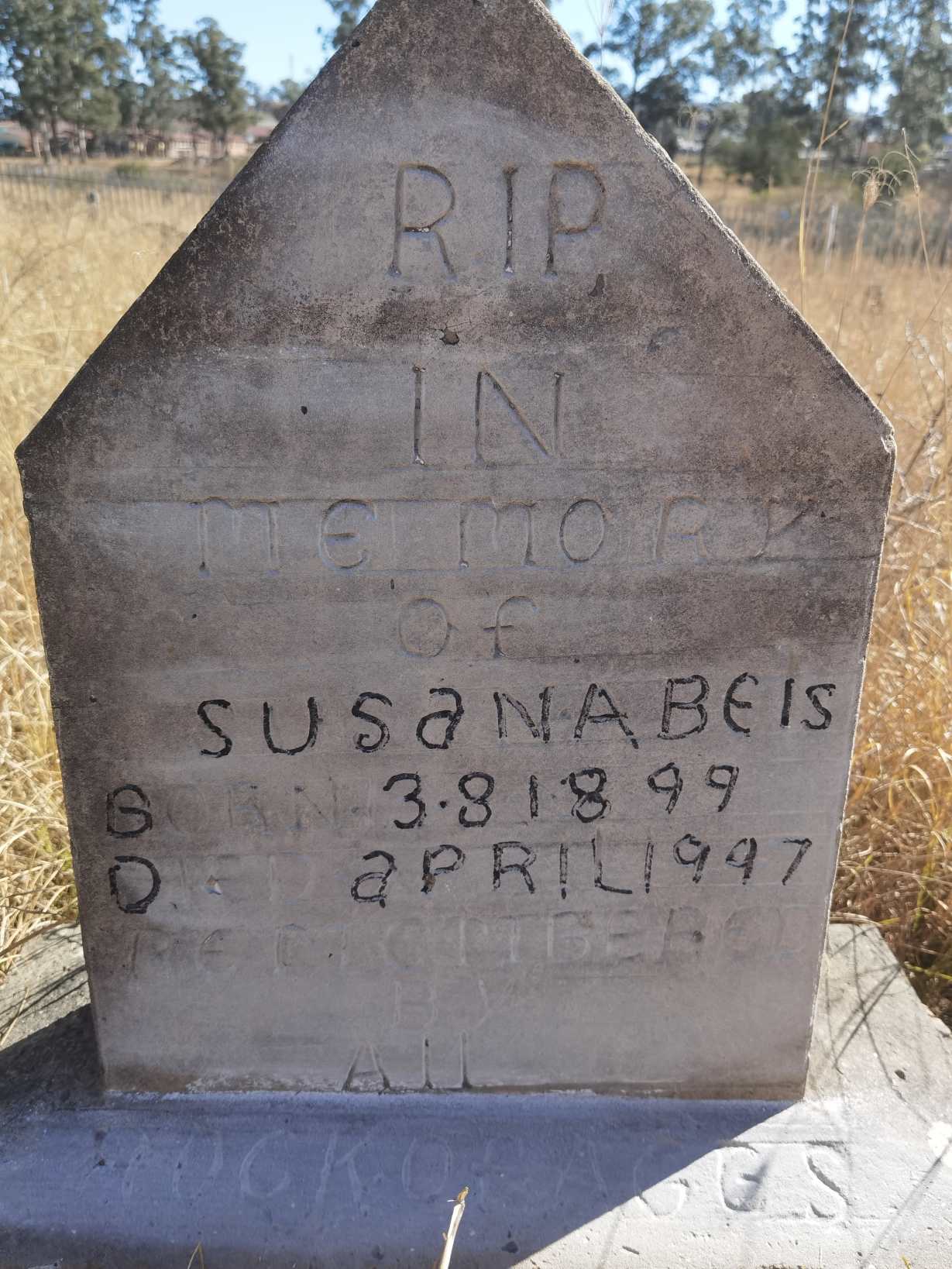 BEIS Susana 1899-1997