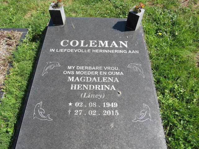 COLEMAN Magdalena Hendrina 1949-2015