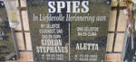 SPIES Gideon Stephanus 1923-1993 & Aletta 1925-2006
