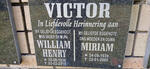 VICTOR William Henry 1938-2015 & Miriam 1939-2005