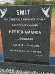 SMIT Hester Amanda nee JORDAAN 1949-2021