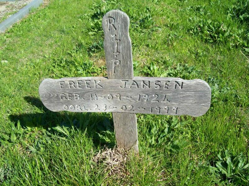 JANSEN Freek 1924-1999