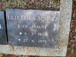 SCHOLZ Lilli Erika nee BRAUN 1901-1976