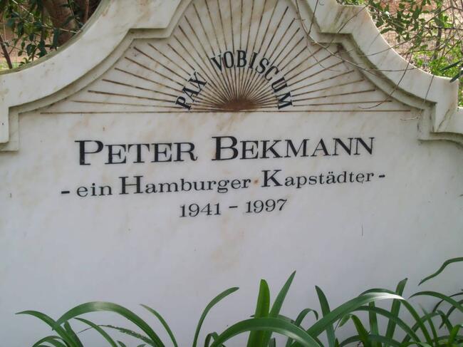 BEKMANN Peter 1941-1997