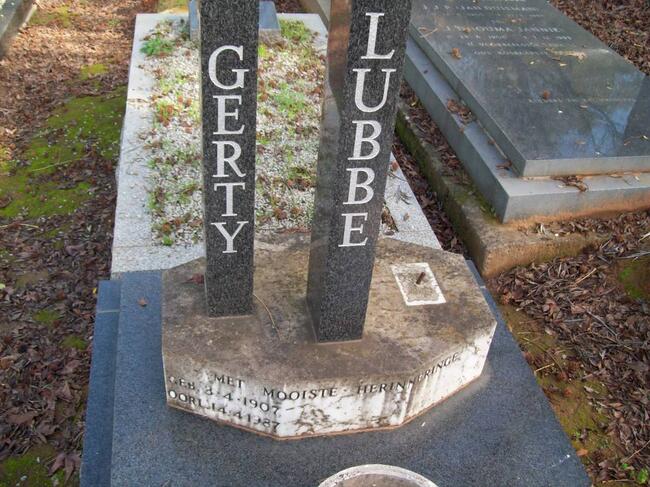 LUBBE Gerty 1907-1987