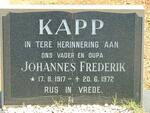 KAPP Johannes Frederik 1917-1972