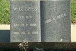 SPIES W.G. 1888-1964