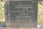 HOLLOWAY J.M.E. 1913-1974