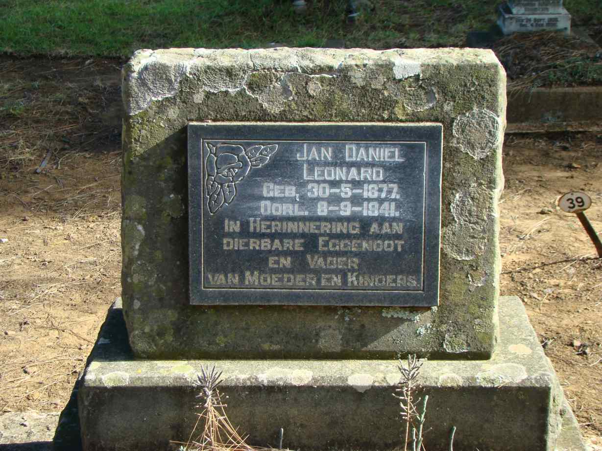 LEONARD Jan Daniel 1877-1941