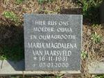 JAARSVELD Maria Magdalena, van 1931-2000