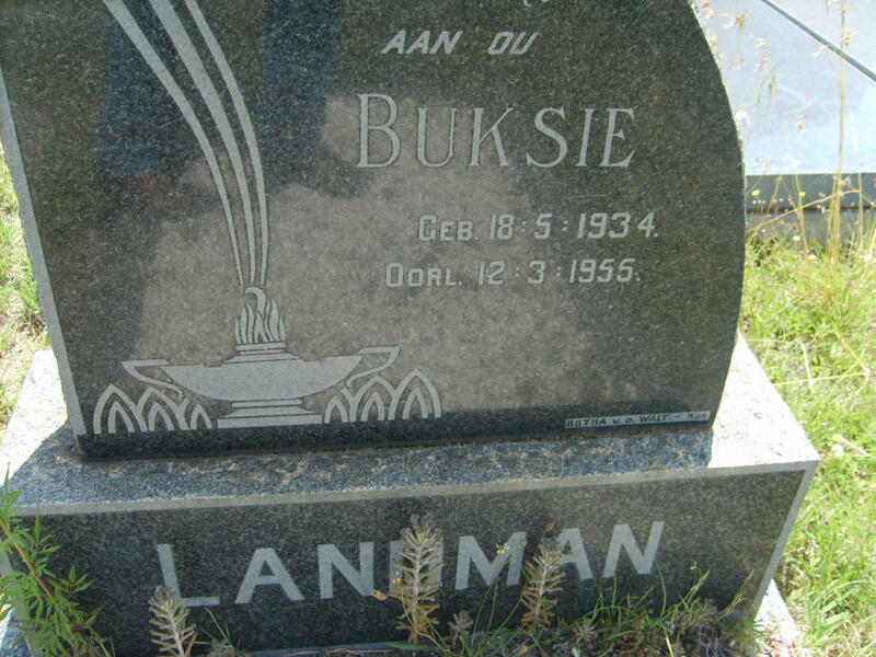 LANDMAN Buksie 1934-1955