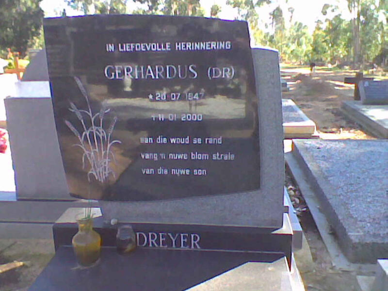 DREYER Gerhardus 1947-2000