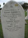 HINDLE Sarah Elizabeth -1890 ::  HINDLE Mary Jane -1897 :: HINDLE Thomas Henry